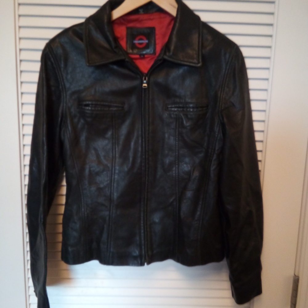 VTG Underground Womens Leather Jacket M